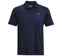 Under Armour Men's Matchplay Logo Loose Polo Shirt, Midnight Navy/Pitch Gray, S