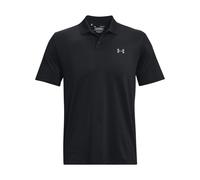 Under Armour Men's Matchplay Logo Loose Polo Shirt, Black/Pitch Gray, S
