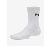 Under Armour Women's Performance Cotton 3-Pack Crew Socks - White/Ultimate Black - Size: XL