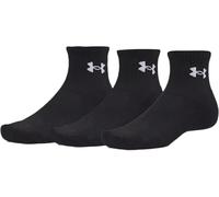 Under Armour Performance Cotton 3p Qtr Socks Black C008