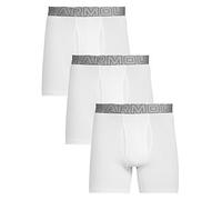 UNDER ARMOUR Performance Cotton 6inch 3pack Boxers - White, White, Size M, Men White