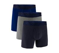 Under Armour Performance Cotton Boxer - Solid 6in 3-Pack Midnight Navy - Core 4XL