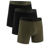 Under Armour Performance Cotton Boxerjock Boxer Shorts Black/Marine OD Green - 3 pairs