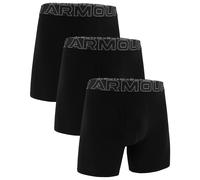 Under Armour Performance Cotton Boxerjock Boxer Shorts Black/Steel - 3 pairs