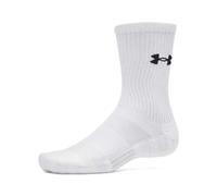 Under Armour Women's Performance Cotton 3-Pack Crew Socks - White/Ultimate Black - Size: XL