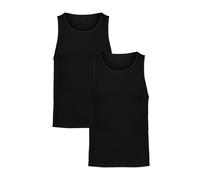 Under Armour Performance Men's Cotton Tank Top, Soft & Comfortable Base Layer T-Shirt for Everyday, Black, M, 2-Pack