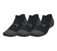 Under Armour Performance Tech 3 Pack No Show Socks Black Mens Cushioned Gym
