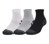 Under Armour Performance Tech 3 Pack Quarter Socks Grey Mens Cushioned Gym