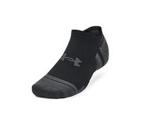 UNDER ARMOUR Performance Tech 3pk No Show Socks - Black, Black / Black / Jet Gray, Size M, Men Black / Black / Jet Gray