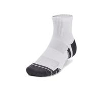 Under Armour Performance Tech 3pk Qtr Socks White - L Size: Large