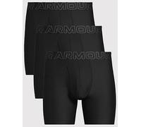 UNDER ARMOUR Performance Tech 6inch 3pack Boxers, Black, Size L, Men Black