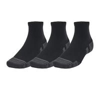 Under Armour Performance Tech Mid Cut Socks Black/Jet Grey - 3 pairs