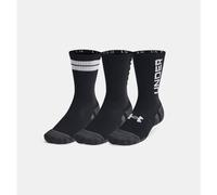 Under Armour Performance Tech Unisex 3-Pack Crew Socks - Black/White