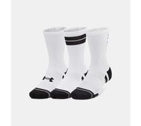 Under Armour Performance Tech Unisex 3-Pack Crew Socks - White/Black