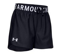 Under Armour Play Up Solid Short, Girls Black, Black / / Metallic Silver (001), YMD