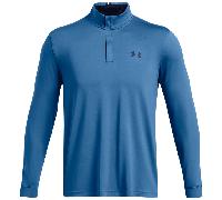 UNDER ARMOUR PLAYOFF 1/4 ZIP GOLF PULLOVER - PHOTON BLUE / MIDNIGHT NAVY