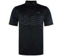 Under Armour Black Collared Mens Playoff 2.0 Blocked Polo Shirt 1363032 001 Cotton - Size Small