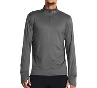 Under Armour Qualifier Mens Running Top Grey Long Sleeve Half Zip Run Jogging