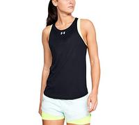 Under Armour Qualifier Tank Women's Gym Top, Ultralight and Breathable Workout Tank Top, Ladies Gym Clothes with HeatGear Technology, Black / Black / Reflective (001), S