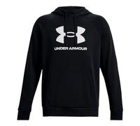 Under Armour Rival Fleece Box Logo Hoodie, Running Hoodie with Graphic Logo, Hooded Jumper for Men with Pocket Men, black, L