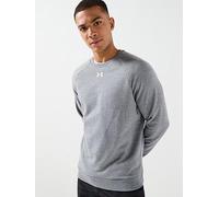 Under Armour Men's Rival Fleece Crew Sweatshirt – Grey – Size S / Regular
