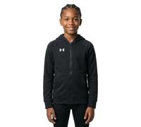 Under Armour Junior Boys Rival Fleece Full-Zip Hoodie – Black/White – Size S