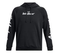 Under Armour Rival Fleece Graphic Hoodie 'Black White' 1379760-001 XL