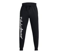 Under Armour Rival Fleece Graphic Joggers 'Black White' 1379776-001 XL