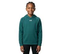 Under Armour Rival Fleece Hoodie - Rack Green, White - YLG