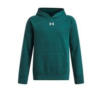 Under Armour Rival Fleece Hoodie - Rack Green, White - YXL