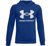 Under Armour Rival Fleece Hoodie Warm-up Top, Boys Blue, Royal / / Onyx White (400), YMD