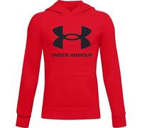 Under Armour Boys Rival Fleece Warm-Up Hoodie Red/Black (600) YSM