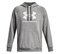 Under Armour Rival Fleece Logo Hd Adults Castlerock Light Hea, Black, Medium Mens