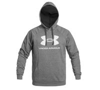 Under Armour Rival Fleece Logo Sweatshirt - Castlerock Light Heather/White