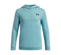 Under Armour RIVAL LW 1/4 ZIP HOODIE - Blue Haze, Black - YXS