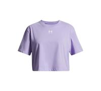 Under Armour Rival Short Sleeve, Soft and Comfortable Girls' T-Shirt, Fast-Drying Sports Top for Training, PE and Athletics,Transparent / / White,YXS