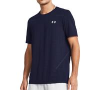 Under Armour Seamless Grid Mens Training Top Blue Short Sleeve Gym T-Shirt