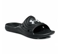 Under Armour mens Locker Iv Slide Sandal, Black Black White 001, 7 US