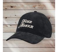 Under Armour Sportstyle Corduroy Baseball Cap Black Adjustable Hat One Size