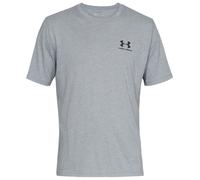 Under Armour - Sportstyle Left Chest S/S - Sport shirt size S - Regular, grey