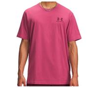 Under Armour - Sportstyle Left Chest S/S - Sport shirt size S - Regular, pink