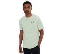 Under Armour Sportstyle Left Chest Short Sleeve Shirt - Titanium / / Clay Green - XS