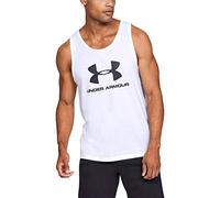 Under Armour Mens UA Sportstyle Logo Tank SM White