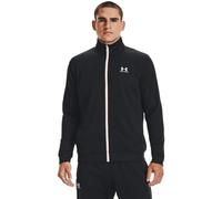 Under Armour Sportstyle Tricot Jacket, Comfortable and warm fleece, quick-drying running jacket with loose fit Men, Black (Black / Onyx White), L