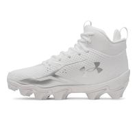 Under Armour Spotlight Hammer Jr Rm Boys' Football Boots, 100 white metallic silver metallic silver, 11.5 UK
