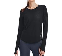 Under Armour Streaker Womens Running Top Black Long Sleeve Run Lightweight