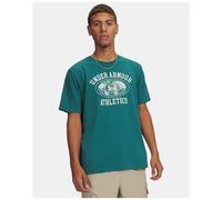 Under Armour 60/40s Armor Globe Short Sleeve T-shirt Green L Men