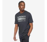 Under Armour Team Issue Wordmark SS Men's T Shirt, T Shirt for Men with Graphic Design, Loose-Fit Sport and Fitness Clothing, Black/Rhino Grey (001), L