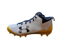 Under Armour Team Nitro Select Men's Football Cleats, White Midnight Gold, 15 X-Wide