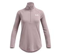 Under Armour Tech Graphic Half Zip Long Sleeve T-Shirt 10-12 Years Pink
